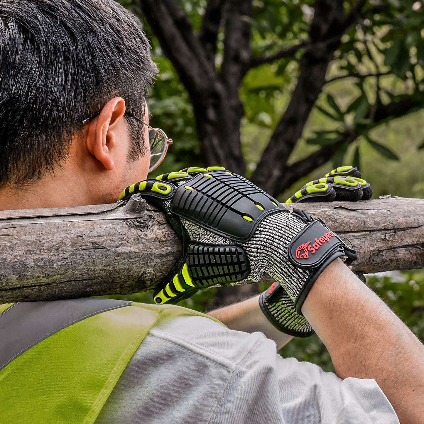 SAFEYEAR Cut Resistant Kevlar Mechanic Safety Gloves FL-HDPAYE