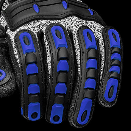 SAFEYEAR Heavy Duty Anti-Impact Mechanic Work Gloves FL-HDPABU