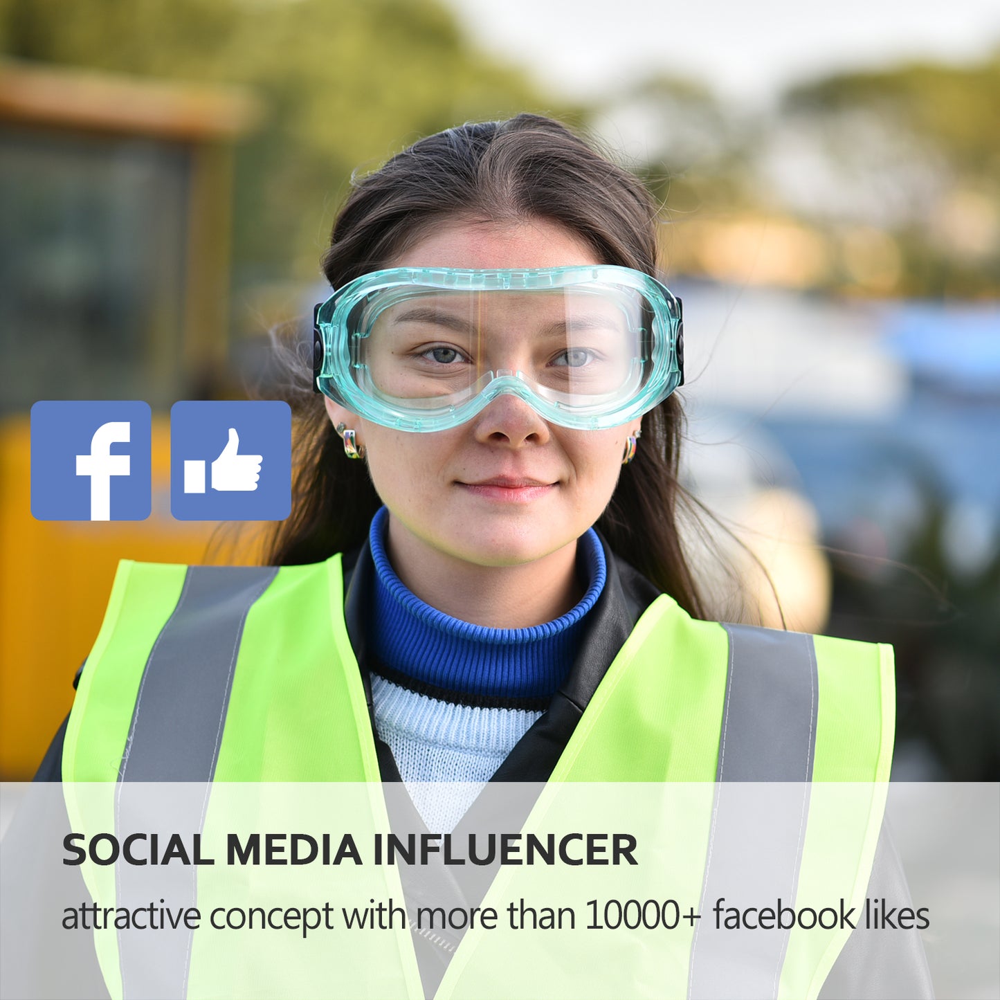 SAFEYEAR Anti Fog Safety Goggles Green【ANSI Z87 Approved】 HD Scratch Resistant Safety Glasses for Men and Women, VU Protection Over Glasses Work Goggles