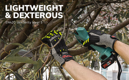 SAFEYEAR Cut Resistant Kevlar Mechanic Safety Gloves FL-HDPAYE