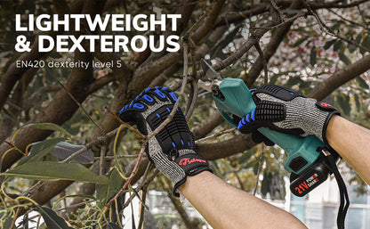 SAFEYEAR Heavy Duty Anti-Impact Mechanic Work Gloves FL-HDPABU