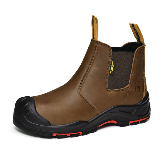 Composite Toe Chelsea Work Boots - Antler NBO
