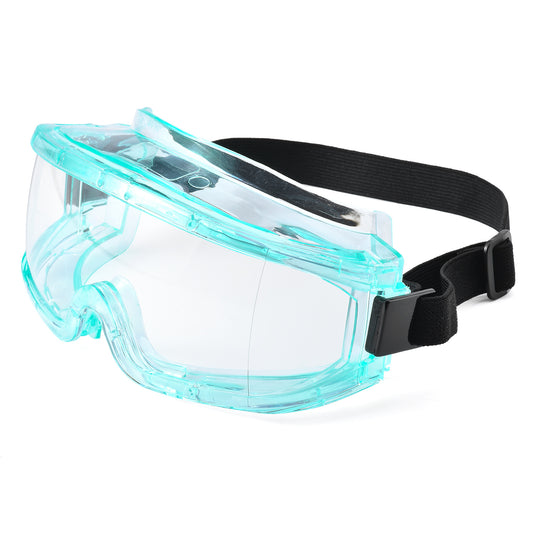 SAFEYEAR Anti Fog Safety Goggles- Scratch Resistant & UV Protection HD Safety Glasses for Men,Eye Impacted Protective Work Goggles Over Spectacles for DIY, Lab, Welding, Grinding, Cycling (Blue)