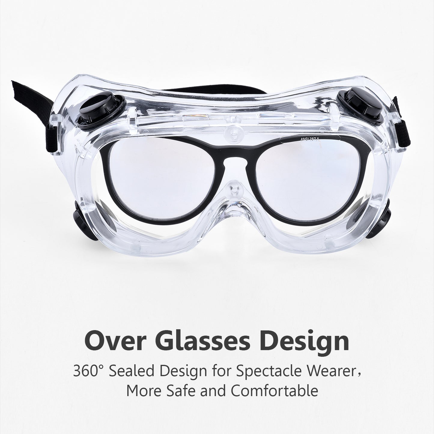 SAFEYEAR Goggles Anti Fog Safety Work Glasses【ANSI Z87.1】Anti Scratch HD Lens UV400 Protection